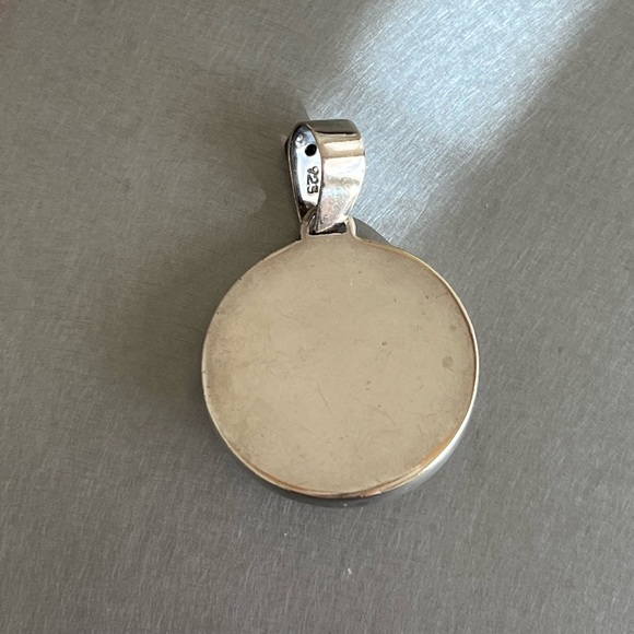 Pink MOP and red garnet necklace - Picture 4 of 10